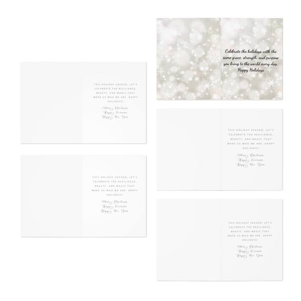 Holiday Kwanzaa Christmas Multi-Design African American Black Family Greeting cards for Holiday cards for Christmas Kwanzaa Season (5-Pack) - Image 3